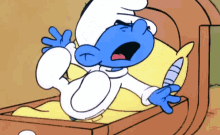 baby smurf crying infant toddler cries whining tot the smurfs
