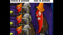 a cartoon of a red pepper wearing a cone hat and buckets
