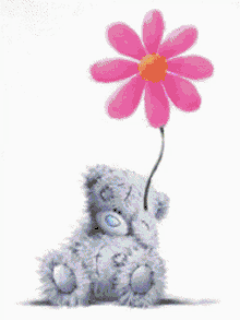 Tatty Teddy Changing Colors GIF - Tatty Teddy Changing Colors Flowers GIFs
