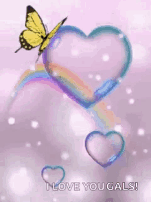 Butterflies Heart GIF - Butterflies Heart Bubbles GIFs