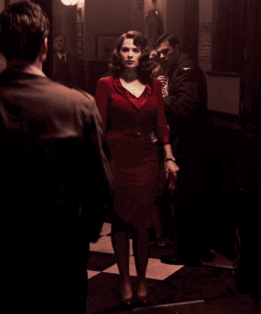 peggy carter red dress 