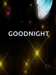 Goodnight Sparkling GIF - Goodnight Sparkling Butterfly GIFs