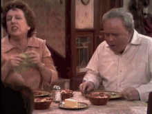 Archie Bunker Bangs Table GIF