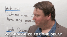 We Apologize For The Delay Alex GIF - We Apologize For The Delay Alex Engvid GIFs