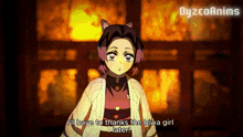 a cartoon of a girl saying i 'll have to thanks the biwa girl later