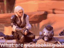 Ashe Overwatch GIF - Ashe Overwatch What Are You Looking At GIFs