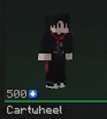 a screenshot of a video game character with the name cartwheel on the bottom