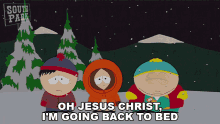 Oh Jesus Christ Im Going Back To Bed South Park GIF - Oh Jesus Christ Im Going Back To Bed South Park A Very Crappy Christmas GIFs