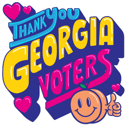 Thank You Gracias Sticker - Thank You Gracias Thank You Georgia Voters Stickers