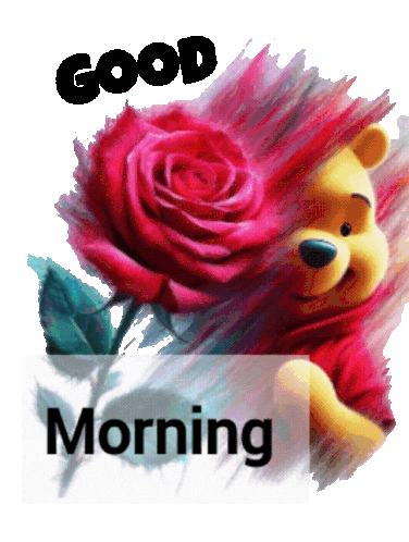 Good Morning Winnie The Pooh Sticker - Good Morning Winnie The Pooh Stickers