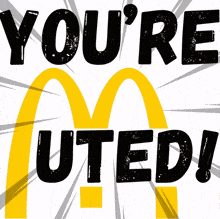 a man in a mcdonald 's uniform with a mcdonald 's logo in the background