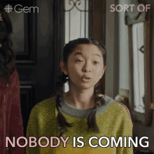 Nobody Is Coming Violet GIF