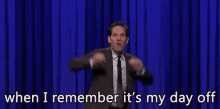 Day Off GIF - Day Off Paul Rudd Its My Day Off GIFs