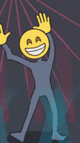 a cartoon of a person with hearts on their cheeks