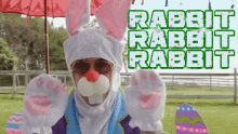 Rabbit Rabbit Rabbit White Rabbits GIF - Rabbit Rabbit Rabbit Rabbit Rabbit White Rabbits GIFs