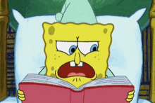 Reading Books GIF - Reading Books Spongebob GIFs