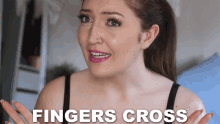 Chelsea Mason Fingers Crossed GIF - Chelsea Mason Fingers Crossed I Hope GIFs