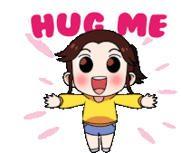 Hug Me Sticker - Hug Me Hugs Stickers