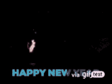 happy new year fireworks animated text 2018