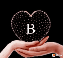 Letter B Heart GIF - Letter B Heart Hands GIFs
