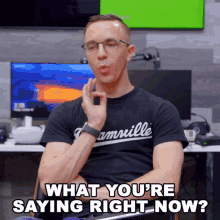 What Youre Saying Right Now Austin Evans GIF - What Youre Saying Right Now Austin Evans What Are You Talking About GIFs