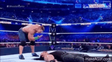 John Cena Undertaker GIF - John Cena Undertaker Wrestlemania GIFs