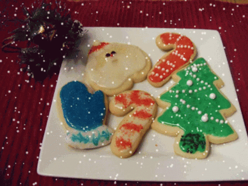 cartoon christmas cookies