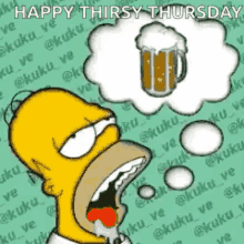 Thirsty Homer Simpson GIF