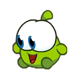 Tired Nibble Nom Sticker - Tired Nibble Nom Cut The Rope Stickers