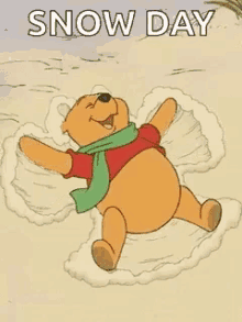 Winnie The Pooh Snow Day GIF - Winnie The Pooh Snow Day GIFs