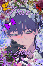 a picture of a maid with the words i love you on top