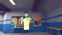 a poster for punch up hangs on a wall