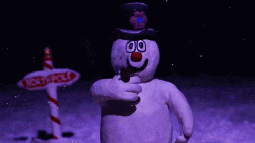 melting frosty the snowman