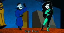 Kim Possible High Five GIF - Kim Possible High Five Not In The Mood GIFs