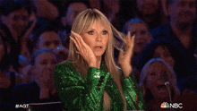 Watching Heidi Klum GIF - Watching Heidi Klum American'S Got Talent GIFs