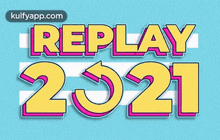 title card replay 2021 happy new year 2022 new year think music