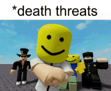 Death Threats Meme Roblox GIF - Death Threats Meme Roblox Roblox Memes GIFs