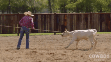 Pushed Back Jennifer Hudgins GIF - Pushed Back Jennifer Hudgins Ultimate Cowboy Showdown Season2 GIFs