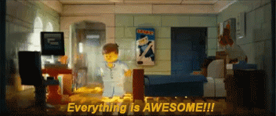 everything is awesome gif