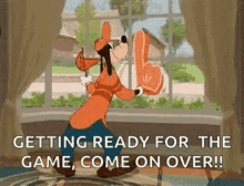 Goofy Getting Ready For The Game GIF - Goofy Getting Ready For The Game GIFs
