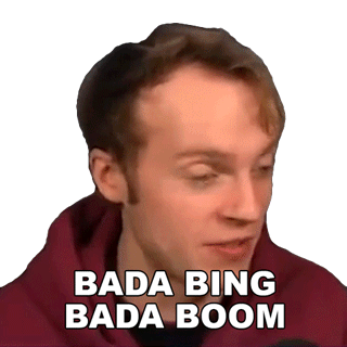 Bada Bing Bada Boom Fred Pye Sticker - Bada Bing Bada Boom Fred Pye Nought Stickers