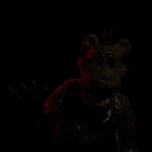 a close up of a person 's face with their mouth open in the dark