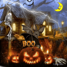 Boo Halloween GIF - Boo Halloween Bats GIFs