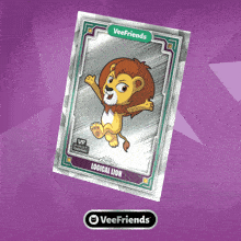 a card with a lion on it that says logical lion on it