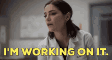 New Amsterdam Im Working On It GIF - New Amsterdam Im Working On It Lauren Bloom GIFs