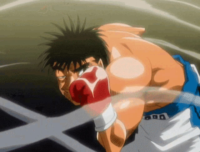 Ippo usa o Dempsey Roll  HAJIME NO IPPO 