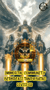 a poster for immortal community berkreasi tanpa batas