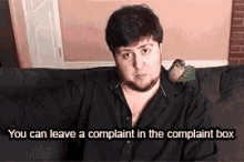 Complaint Box Jon Tron GIF - Complaint Box Jon Tron Complaint GIFs