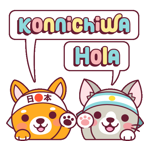 Japohola Konnichiwa Sticker - Japohola Konnichiwa Holacdmx Stickers