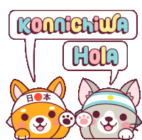 Japohola Konnichiwa Sticker - Japohola Konnichiwa Holacdmx Stickers
